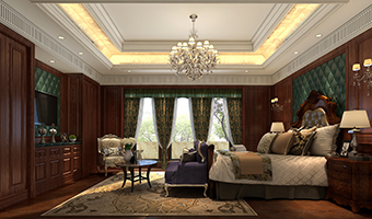 美式全屋整木定制風格，臥室效果圖大全