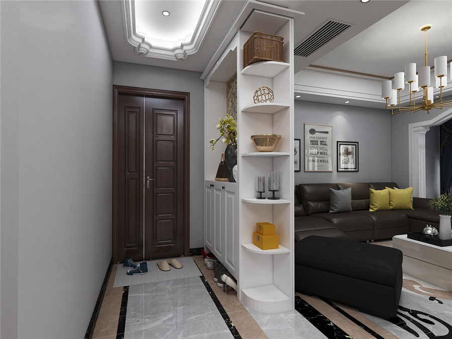 整木定制玄關(guān)要有哪些設(shè)計呢？(圖1)