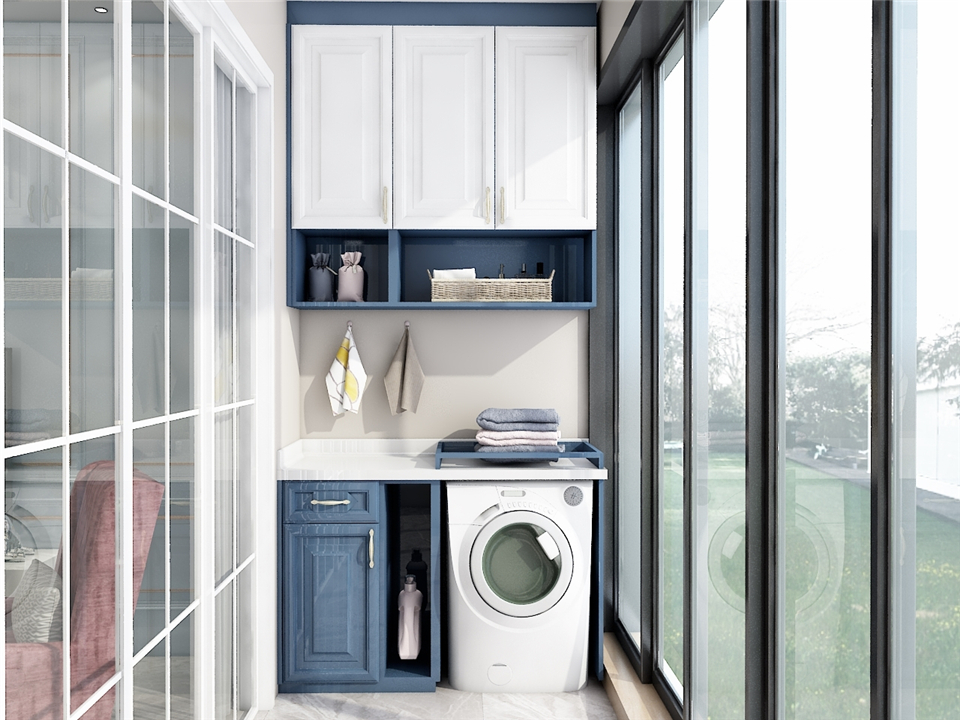 哪些整木定制的柜子可以與洗衣機(jī)組合？(圖2)