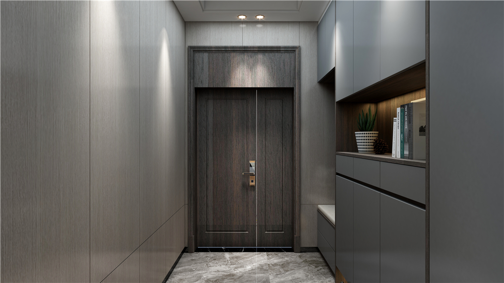 玄關(guān)定制鞋柜有哪些樣式？(圖4)