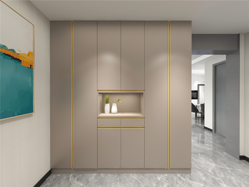 玄關(guān)定制鞋柜有哪些樣式？(圖1)