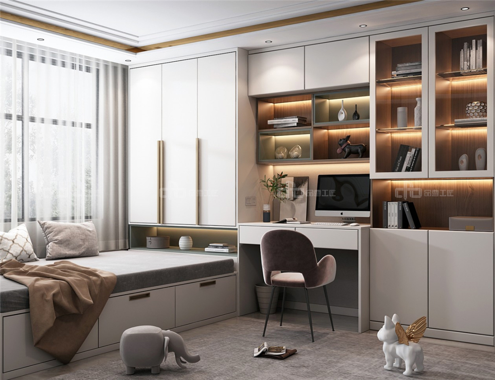 設(shè)計全屋定制書房的時候要注意什么？(圖2)