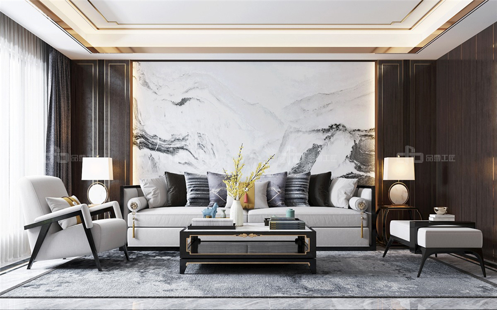 客廳沙發(fā)背景墻如何裝飾最好？(圖3)