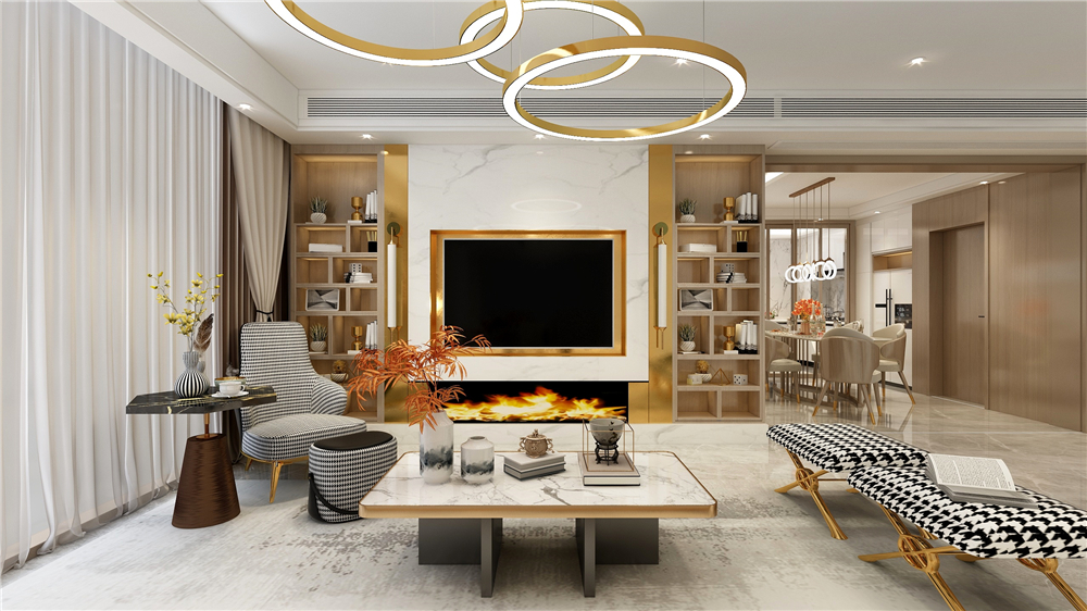 全屋定制怎么設(shè)計客餐廳的隔斷？(圖1)