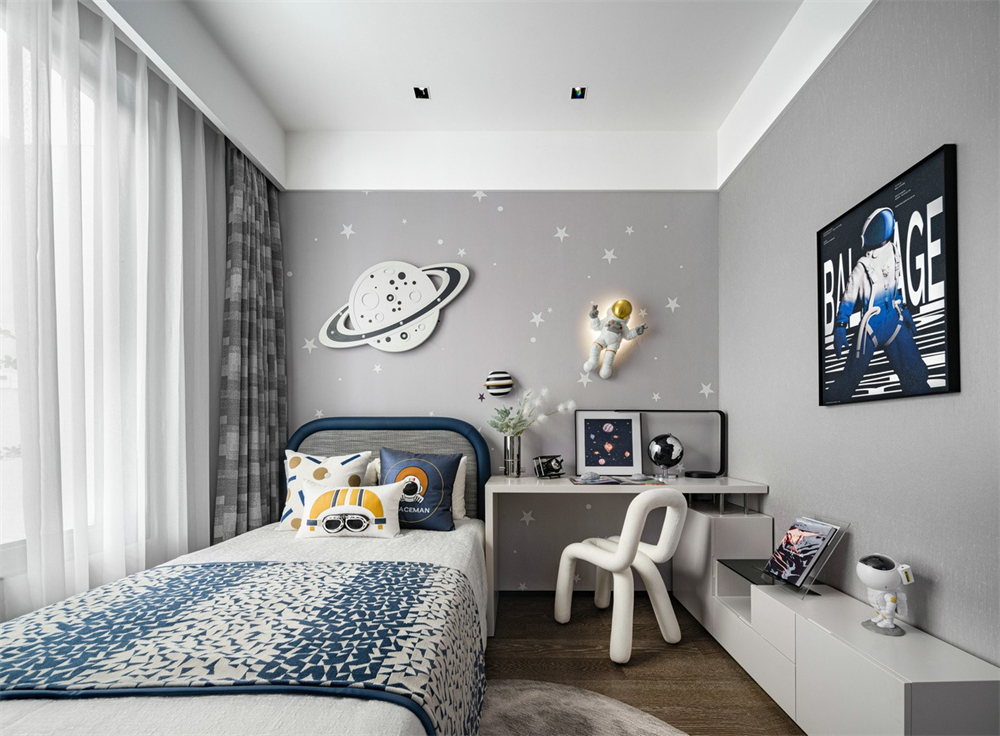 146㎡現(xiàn)代輕奢風(fēng)格，整木定制圖片(圖14)