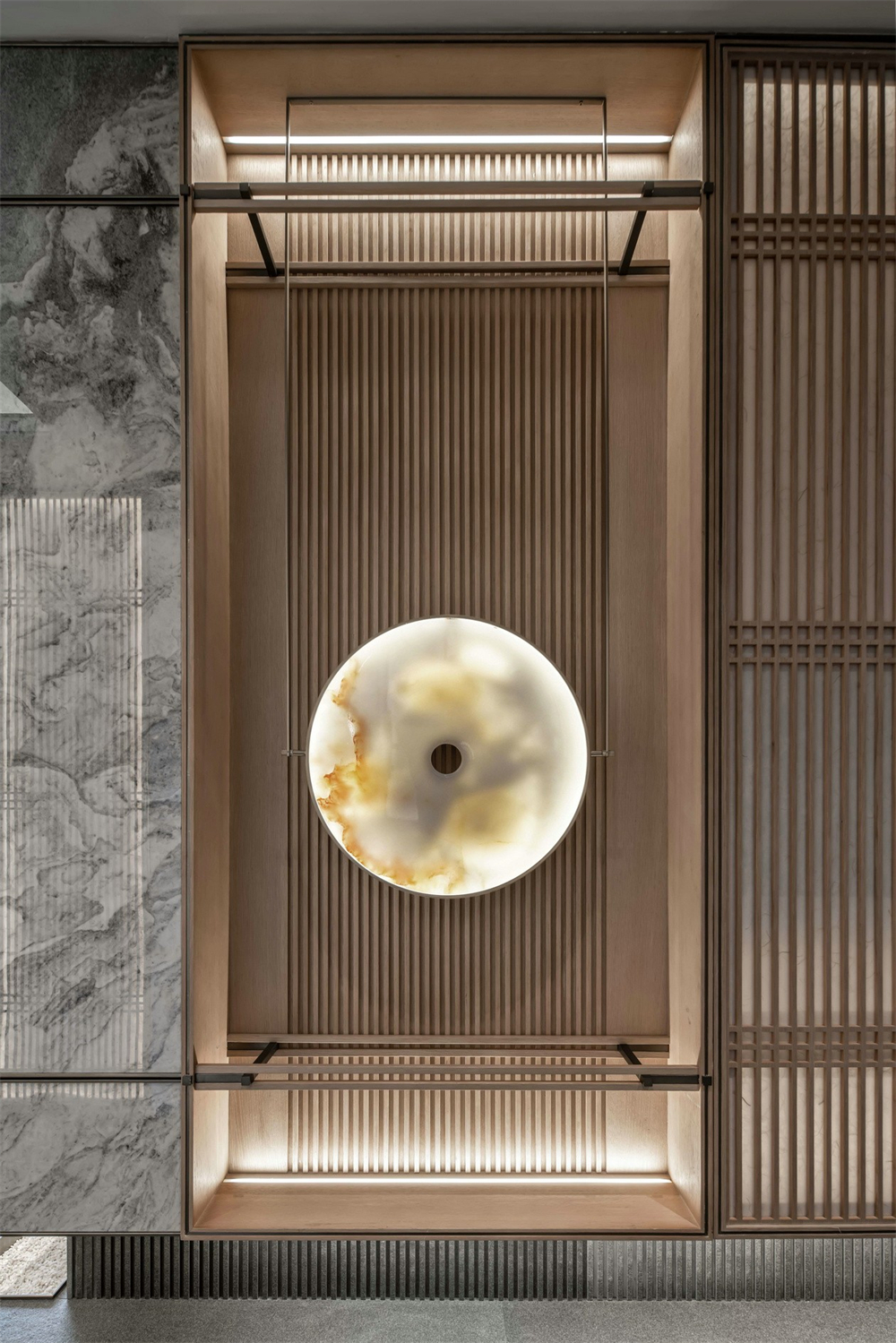 整木定制新中式風(fēng)格，125㎡樣板房賞析(圖4)