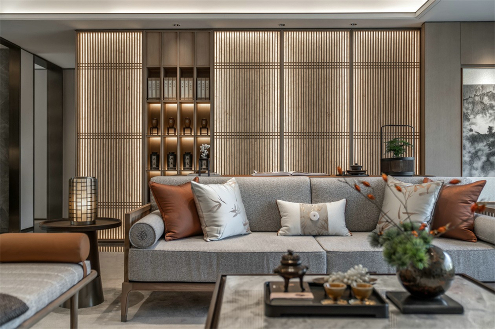 整木定制新中式風(fēng)格，125㎡樣板房賞析(圖10)