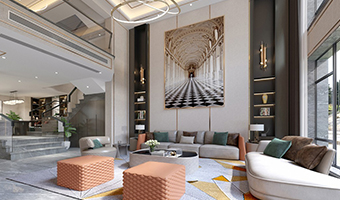 400㎡別院實拍，詩畫意境輕奢風格