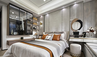 120㎡整木定制輕奢風(fēng)，現(xiàn)代三居室設(shè)計(jì)案