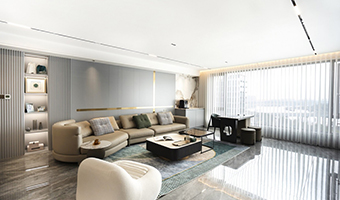 238㎡現(xiàn)代輕奢大平層，整木定制四居室案